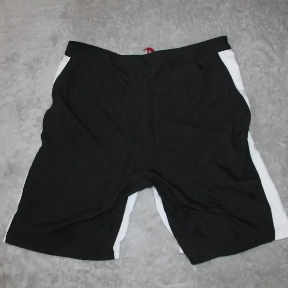 Greg Norman Board Shorts Mens 40 White Colorblock Drawstring Lined Pockets
